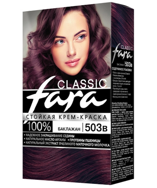 Картинка Fara Classic Краска для волос 503В Баклажан BeautyConceptPro