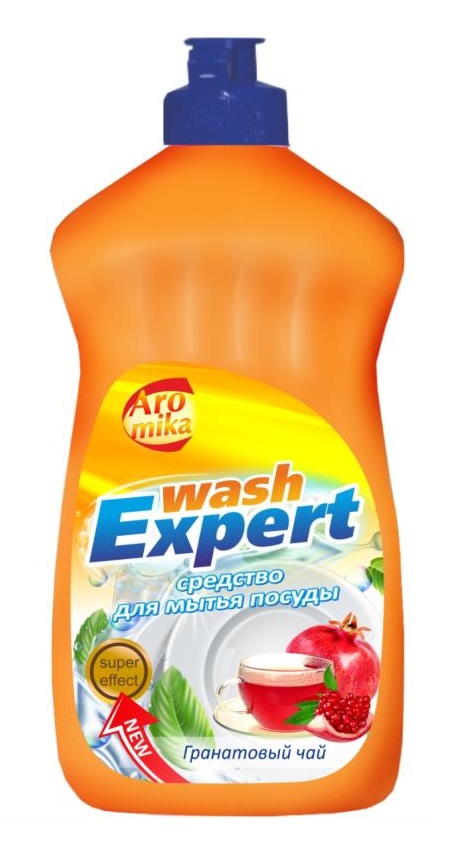Картинка Гель для мытья посуды Antibak Wash Expert Гранатовый чай Aromika, 500 мл BeautyConceptPro