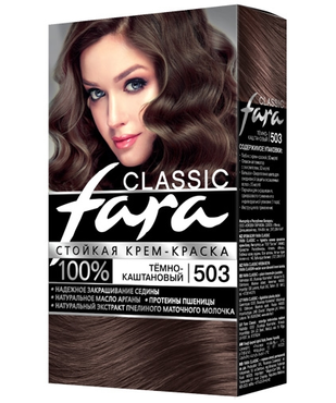 Картинка Fara Classic Краска для волос 503 Темно-каштановый BeautyConceptPro