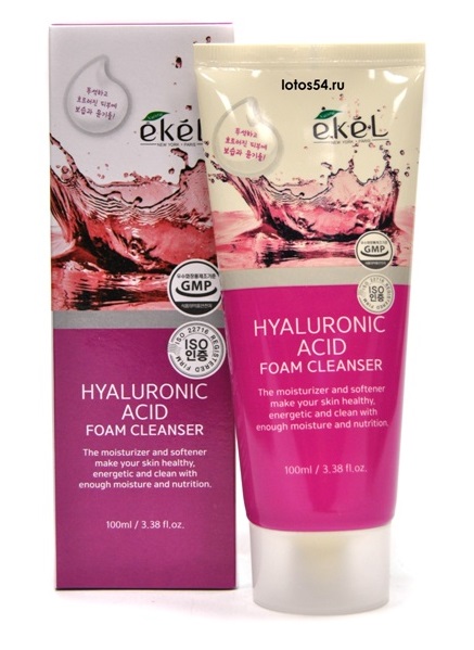 Картинка Пена для умывания с гиалуроновой кислотой Ekel Foam Cleanser Hyaluronic Acid, 100 мл BeautyConceptPro