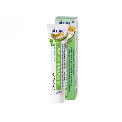 Картинка Витекс Dentavit Зубная паста Лечебные травы, 160 мл BeautyConceptPro