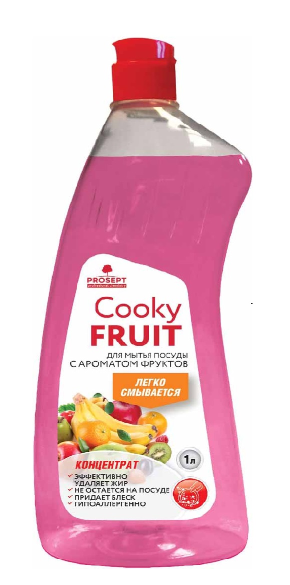 Картинка Гель для мытья посуды Prosept "Cooky Fruit" концентрат с ароматом яблока, 500 мл BeautyConceptPro