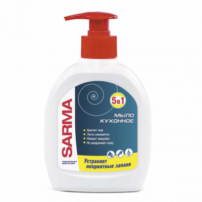 Картинка Sarma (Сарма) Жидкое мыло для кухни антибактериальное Лимон 300 мл BeautyConceptPro