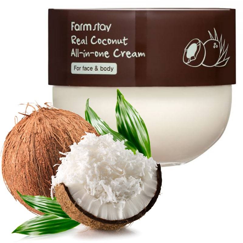 Картинка Многофункциональный питательный крем с кокосом для ухода за кожей лица и тела Farm Stay, 300 мл BeautyConceptPro