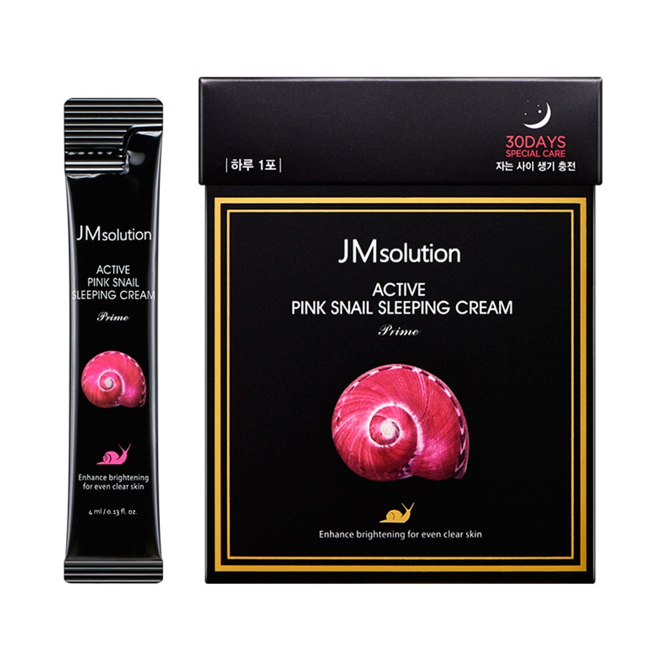 Картинка Ночной крем Обновляющий с муцином улитки JMsolution Active Pink Snail, 4 мл BeautyConceptPro