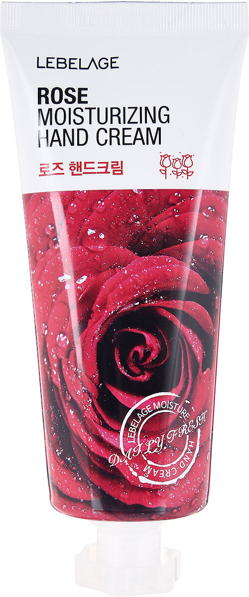 Картинка Крем для рук увлажняющий с экстрактом розы Lebelage Moisturizing Hand Cream Rose, 100 мл BeautyConceptPro