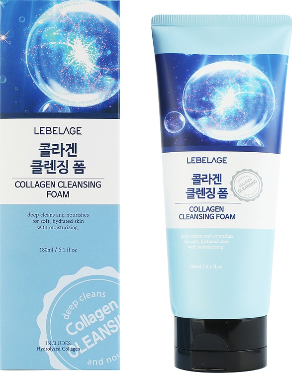 Картинка Пена для умывания с коллагеном Lebelage Cleansing Foam Collagen, 180 мл BeautyConceptPro
