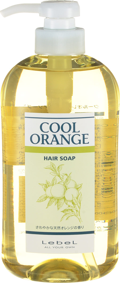 Картинка Шампунь для волос и жирной кожи головы «Холодный Апельсин» Lebel Cool Orange Hair Soap Cool, 600 мл BeautyConceptPro