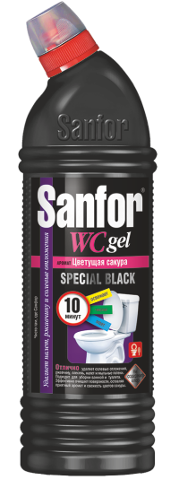 Картинка Гель Special Black WC санитарно-гигиенический Sanfor, 750 мл BeautyConceptPro