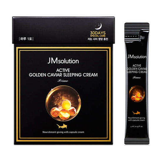 Картинка Ночной крем с золотом и икрой JMsolution Active Golden Caviar, 4 мл BeautyConceptPro