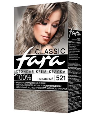 Картинка Fara Classic Краска для волос 521 Пепельный BeautyConceptPro