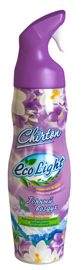 Картинка Освежитель воздуха "Горный воздух" Chirton Eco Light, 280 мл BeautyConceptPro