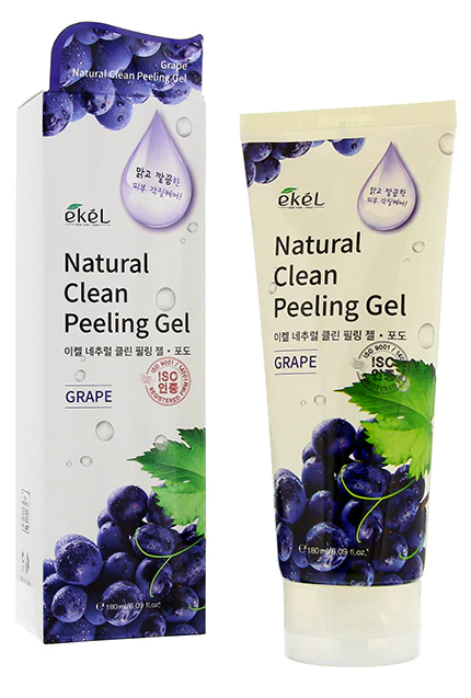 Картинка Пилинг для лица с экстрактом винограда Ekel Peeling Gel Grape, 180 мл BeautyConceptPro