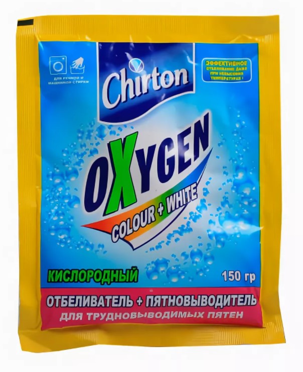 Картинка Порошок отбеливающий кислородный Oxygen Chirton, 150 г BeautyConceptPro