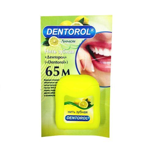 Картинка Зубная нить Лимон Dentorol, 65 м BeautyConceptPro