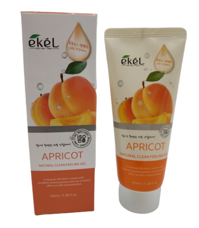 Картинка Пилинг-гель для лица с экстрактом абрикоса Ekel Peeling Gel Apricot, 100 мл BeautyConceptPro