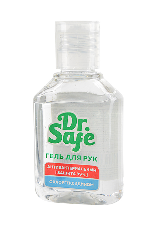Картинка Антибактериальный гель для рук Dr.Safe, с хлоргексидином, 50 мл BeautyConceptPro