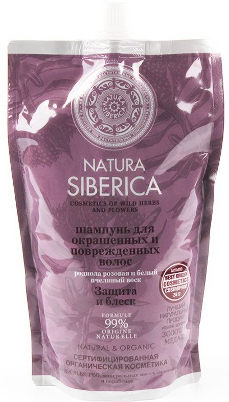 Картинка Шампунь "Защита и блеск" для окрашенных и поврежденных волос Natura Siberica, 500 мл BeautyConceptPro
