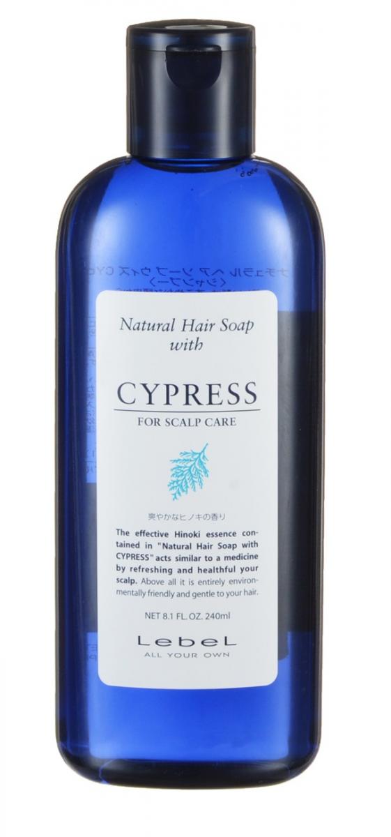 Картинка Шампунь с хиноки (японский кипарис) для сухой кожи головы Lebel Natural Hair Soap Treatment Shampoo Cypress, 240 мл BeautyConceptPro