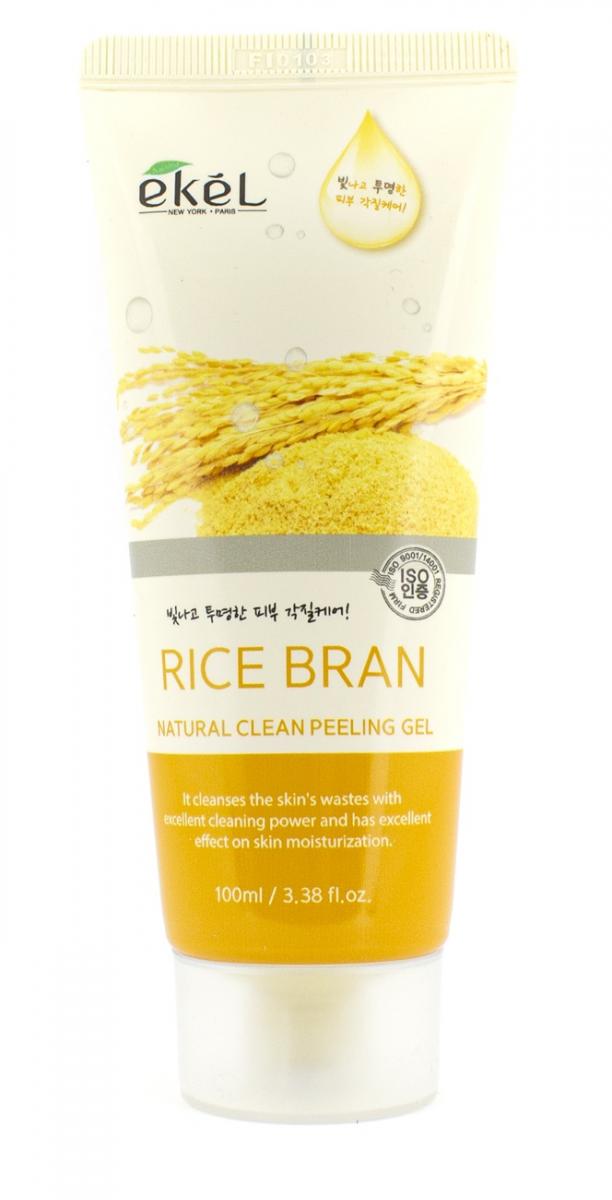 Картинка Пилинг для лица с рисовыми отрубями Ekel Peeling Gel Rice Bran, 100 мл BeautyConceptPro