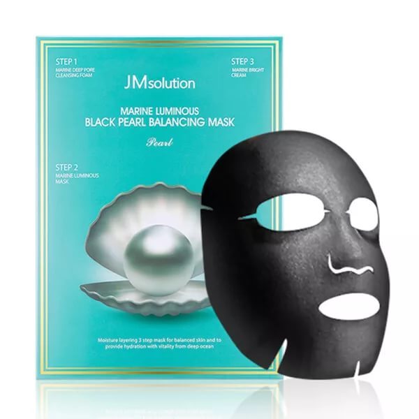 Картинка Трёхшаговая увлажняющая маска с чёрным жемчугом JMsolution, 1,5мл+27мл+1,5мл. BeautyConceptPro